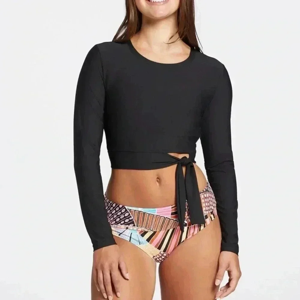 CALIA Crop top open back twist tie front size Small EUC